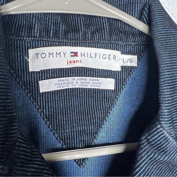 Tommy Hilfiger Jeans Navy Blue Corduroy Women’s Blazer Jacket Sz Large - Picture 10 of 10